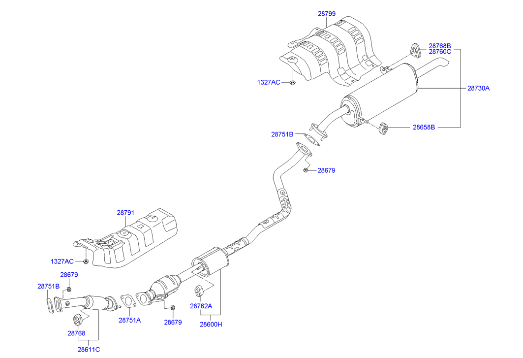 Hyundai 28768-36000 - Laakerin holkki, vakaaja inparts.fi