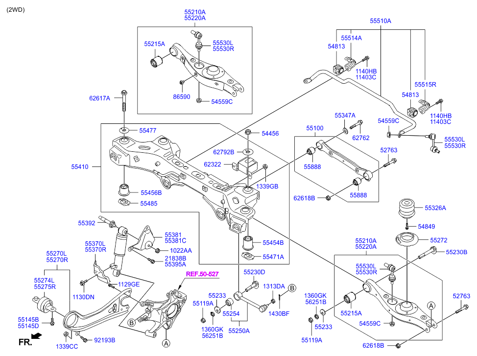 Hyundai 55118 2W100 - Tukivarren hela inparts.fi