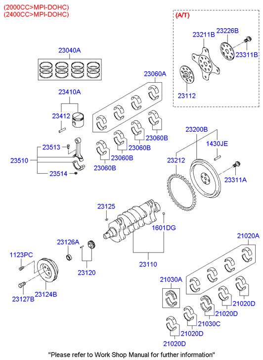 Hyundai 23210-38011 - Vauhtipyörä inparts.fi