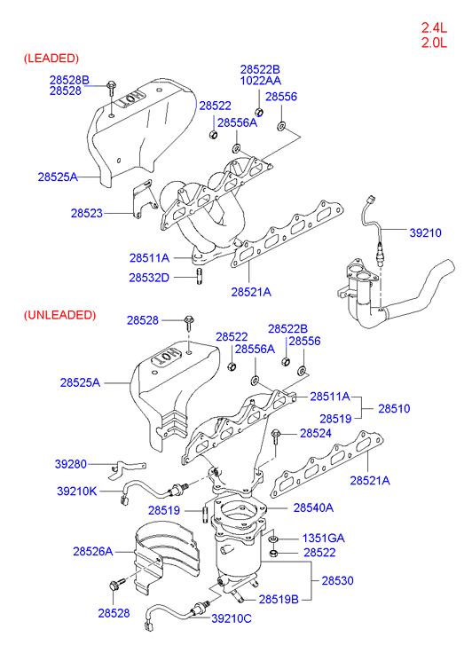 Hyundai 3921038225 - Lambdatunnistin inparts.fi