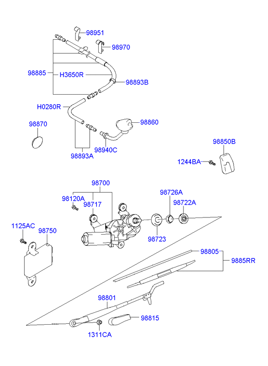 Hyundai 9882026000 - Pyyhkijänsulka inparts.fi