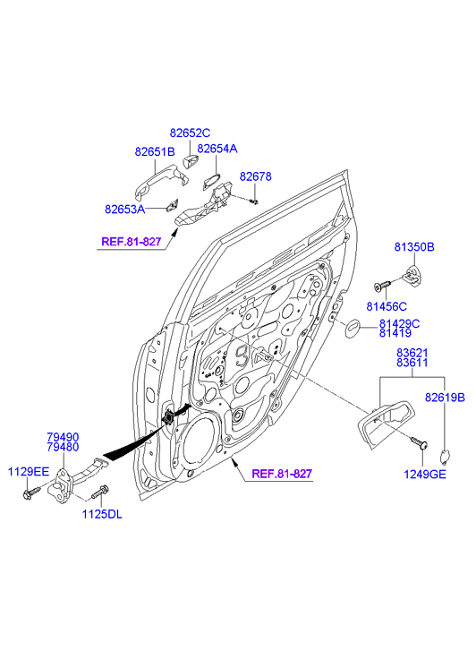 Hyundai 79480-2L000 - Oven pidin inparts.fi