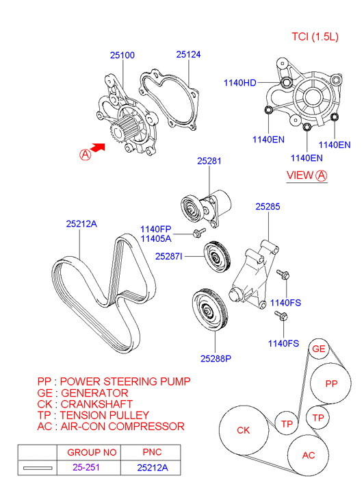 Hyundai 25287-27000 - Ohjainrulla, moniurahihna inparts.fi