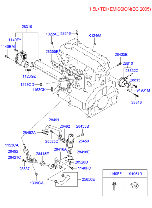 KIA 2841027250 - Venttiili, pakokaasun kierrätys inparts.fi