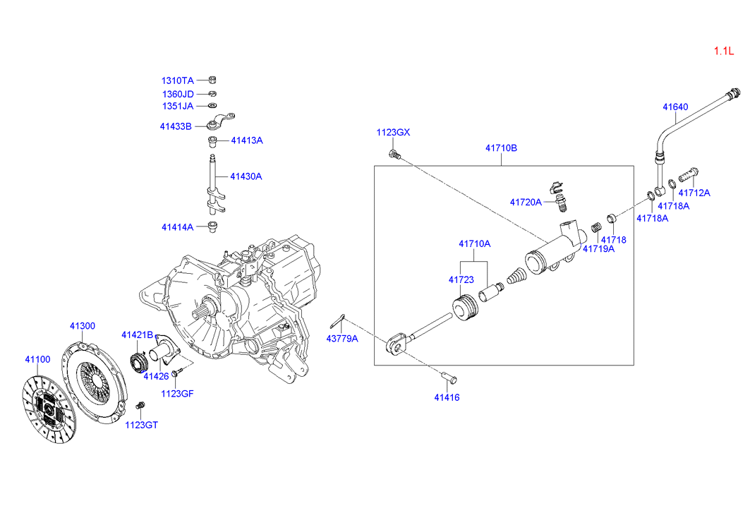 Hyundai 41300-28036 - Kytkimen painelevy inparts.fi