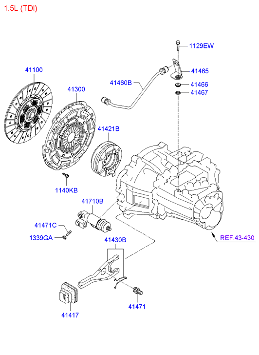 KIA 41710-28591 - Työsylinteri, kytkin inparts.fi