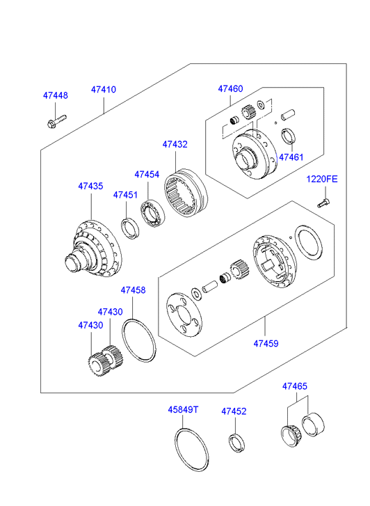 KIA 4745139000 - Akselitiiviste, tasauspyörästö inparts.fi