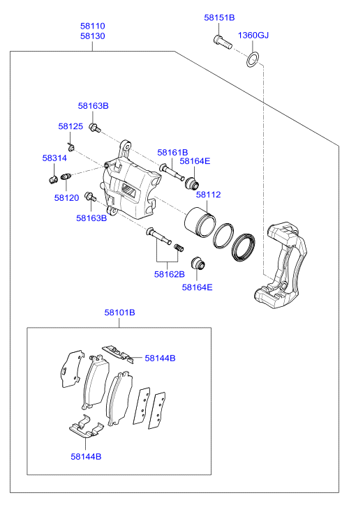 KIA 581101G100 - Jarrusatula inparts.fi