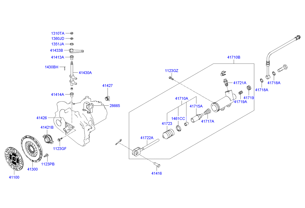 Hyundai 41300-39150 - Kytkimen painelevy inparts.fi