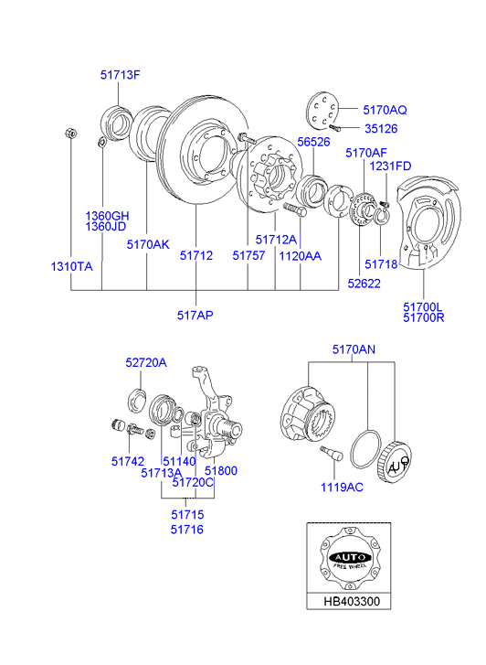 Hyundai HB403101 - Jarrulevy inparts.fi