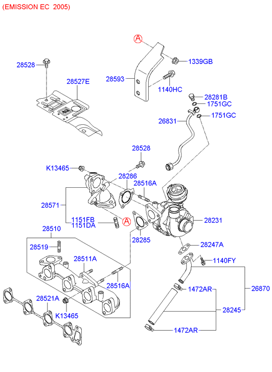 Hyundai 28521-27000 - Tiiviste, pakosarja inparts.fi