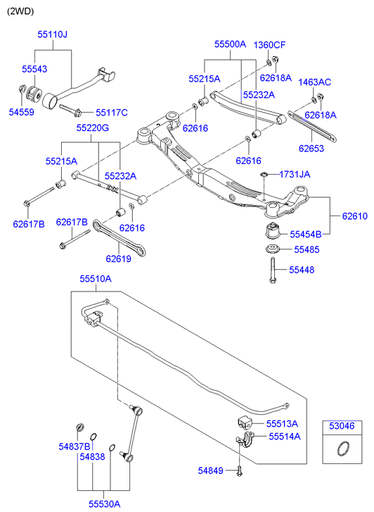 KIA 626050Z510 - Akselirunko inparts.fi