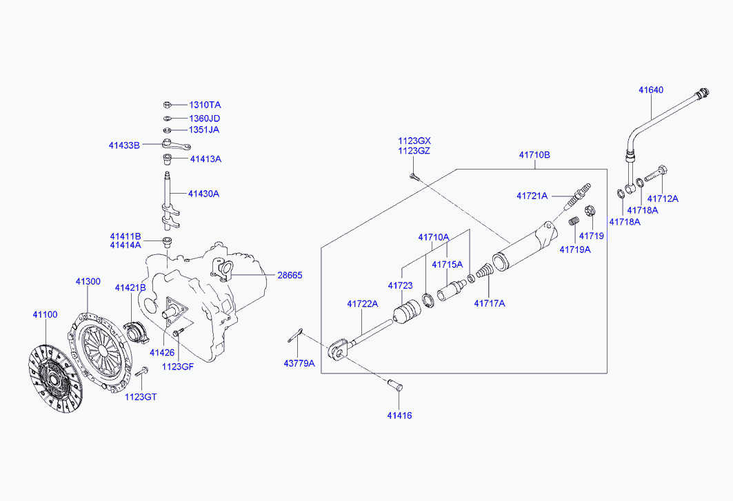 KIA 41100-22715 - Kytkinlevy inparts.fi