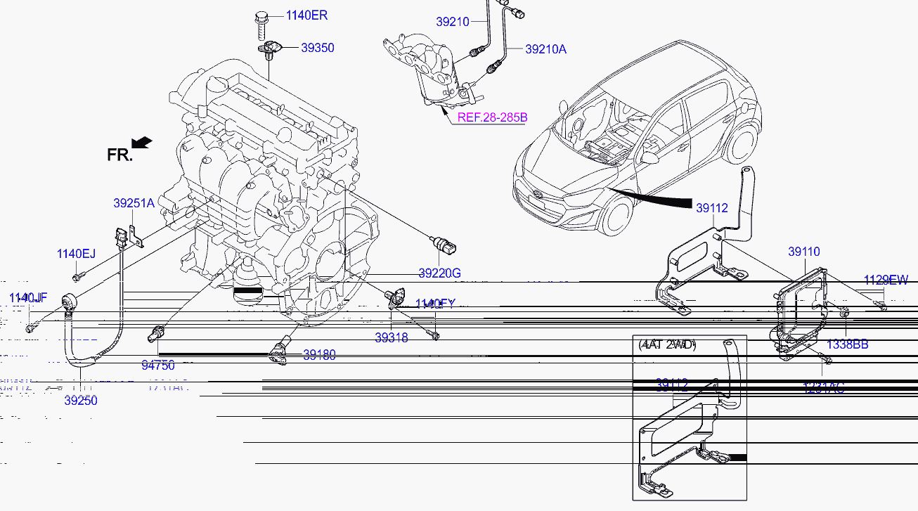 Hyundai 39210 03080 - Lambdatunnistin inparts.fi