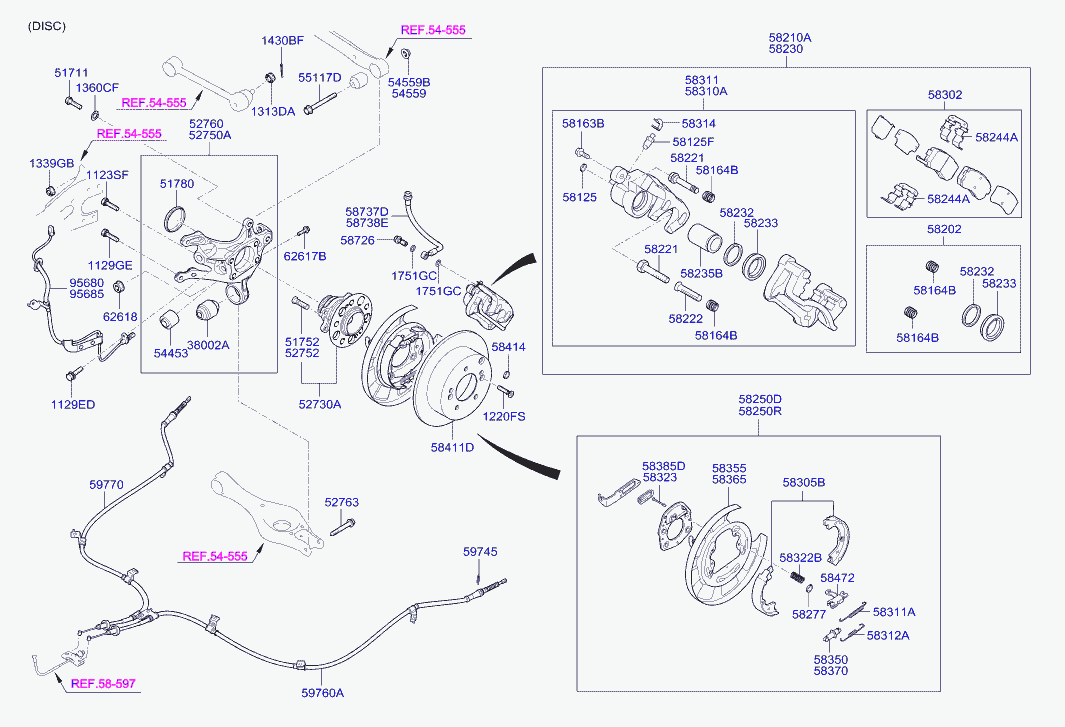 KIA 58302 2HA00 - Jarrupala, levyjarru inparts.fi