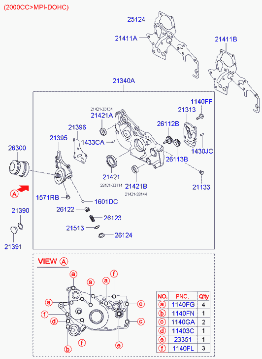 Mitsubishi 2630035501 - Öljynsuodatin inparts.fi