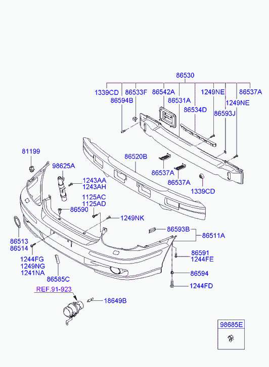 KIA 1864955009 - Hehkulankapolttimo, sumuvalo inparts.fi