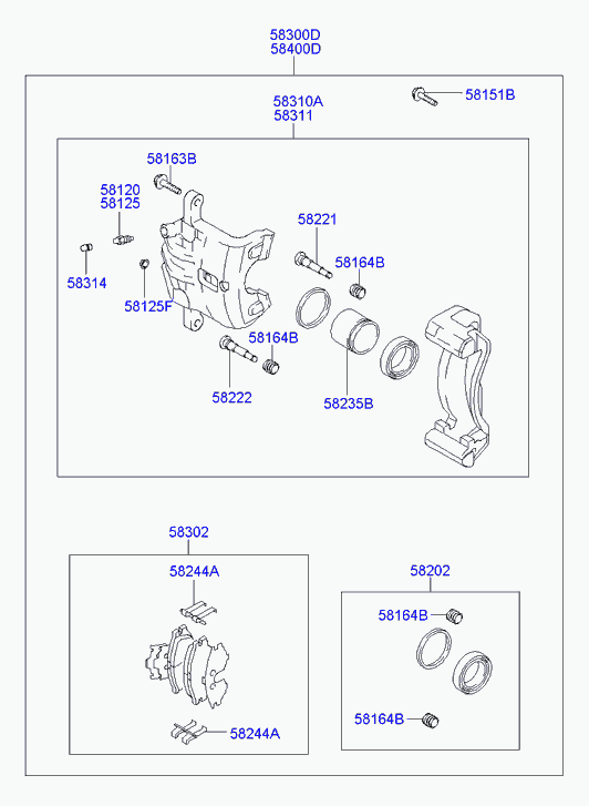 Hyundai 583102EA00 - Jarrusatula inparts.fi