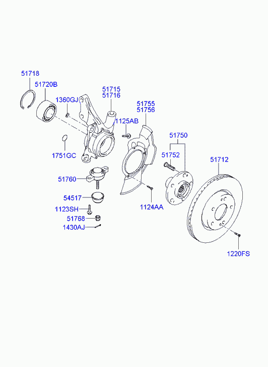 Hyundai 51712-2E300 - Jarrulevy inparts.fi