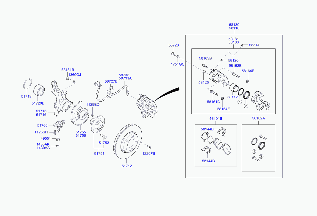 Hyundai 58732-2L000 - Jarruletku inparts.fi