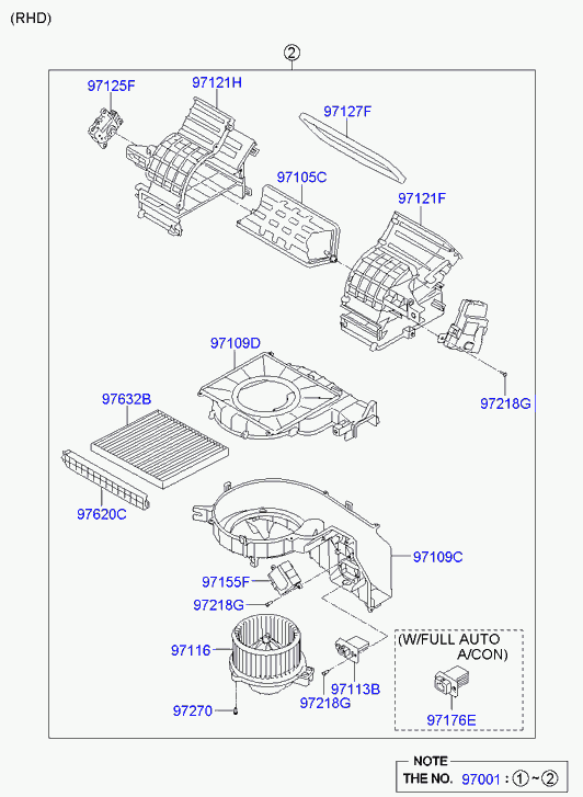 KIA 97113-2P000 - Sisätilapuhallin inparts.fi