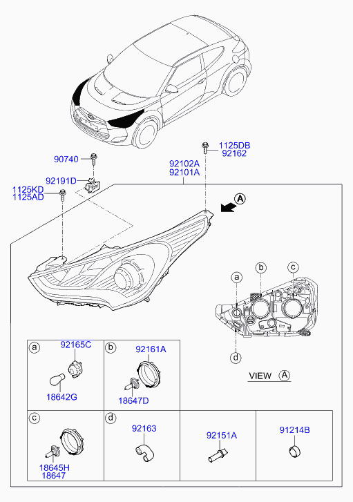 Hyundai 18647-55007S - Bulb inparts.fi