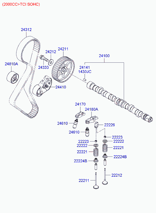 Hyundai 24312 37500 - Hammashihnat inparts.fi