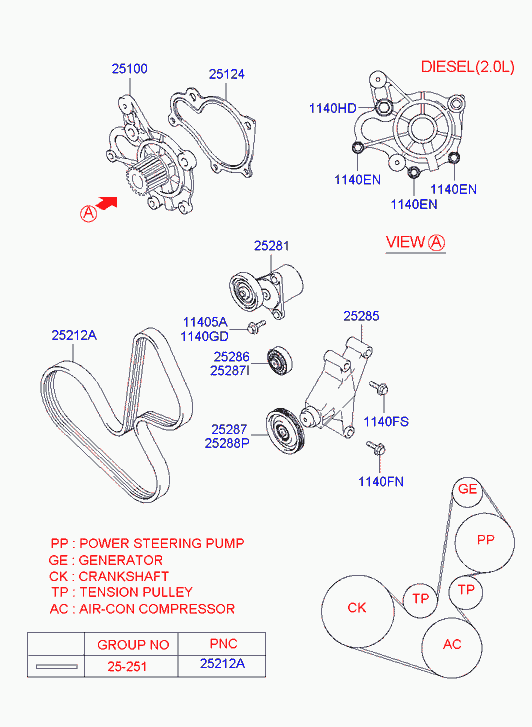 KIA 2510037201 - Vesipumppu inparts.fi