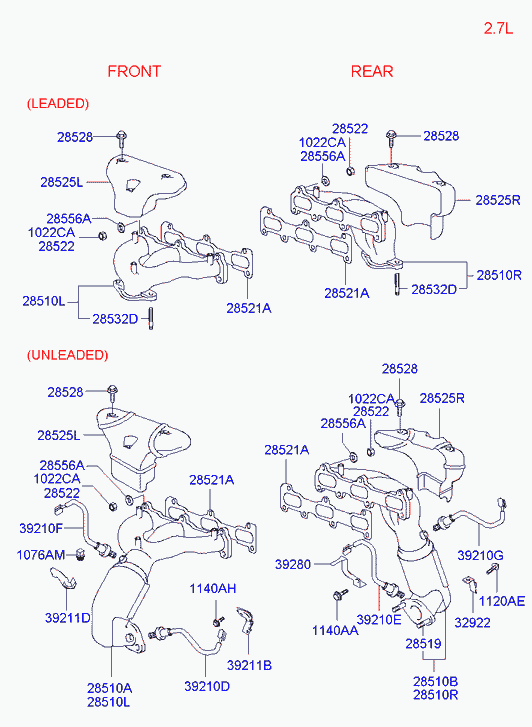 Hyundai 2851 037 230 - Katalysaattori inparts.fi