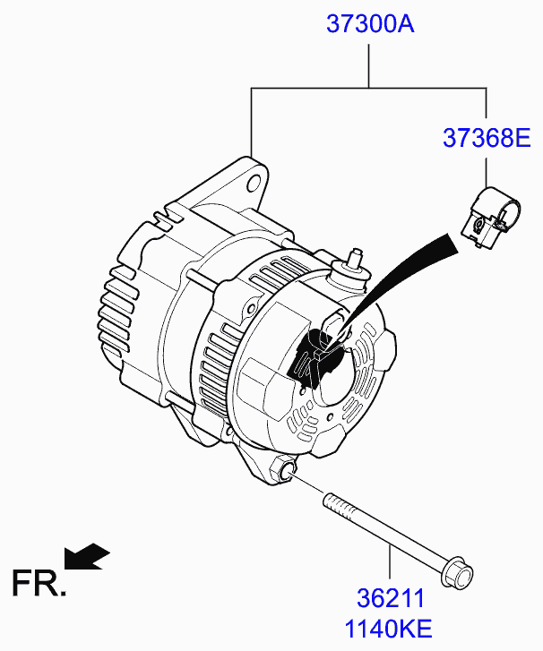 Hyundai 373683C200 - Holder sub-assy - brush inparts.fi