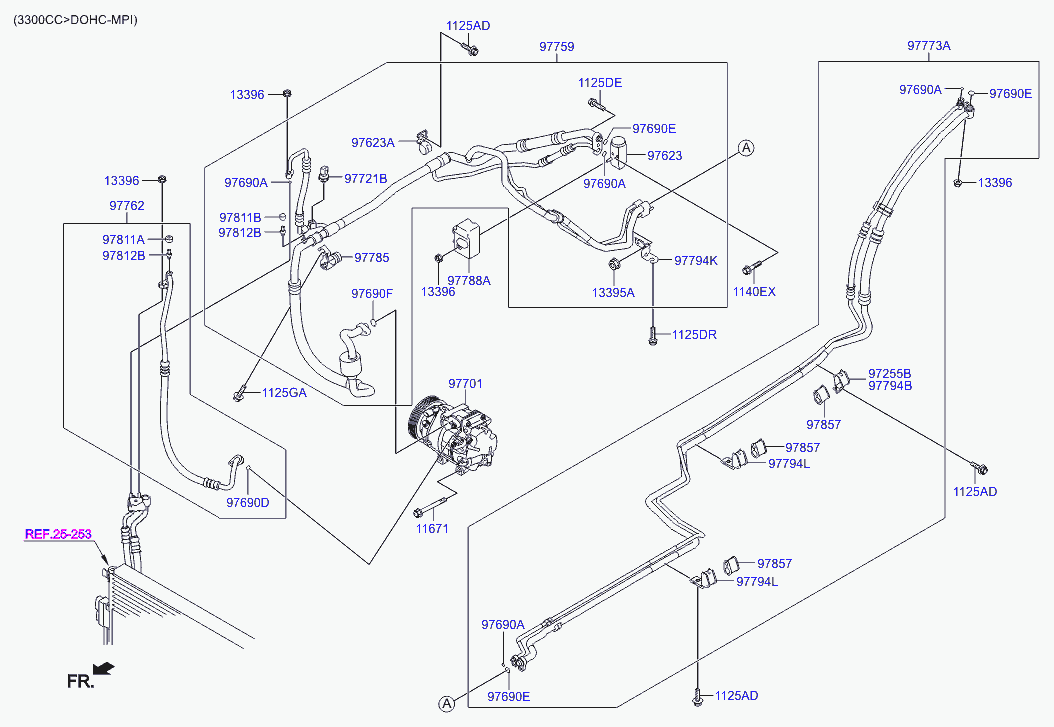 Hyundai 97701-2W000 - Kompressori, ilmastointilaite inparts.fi