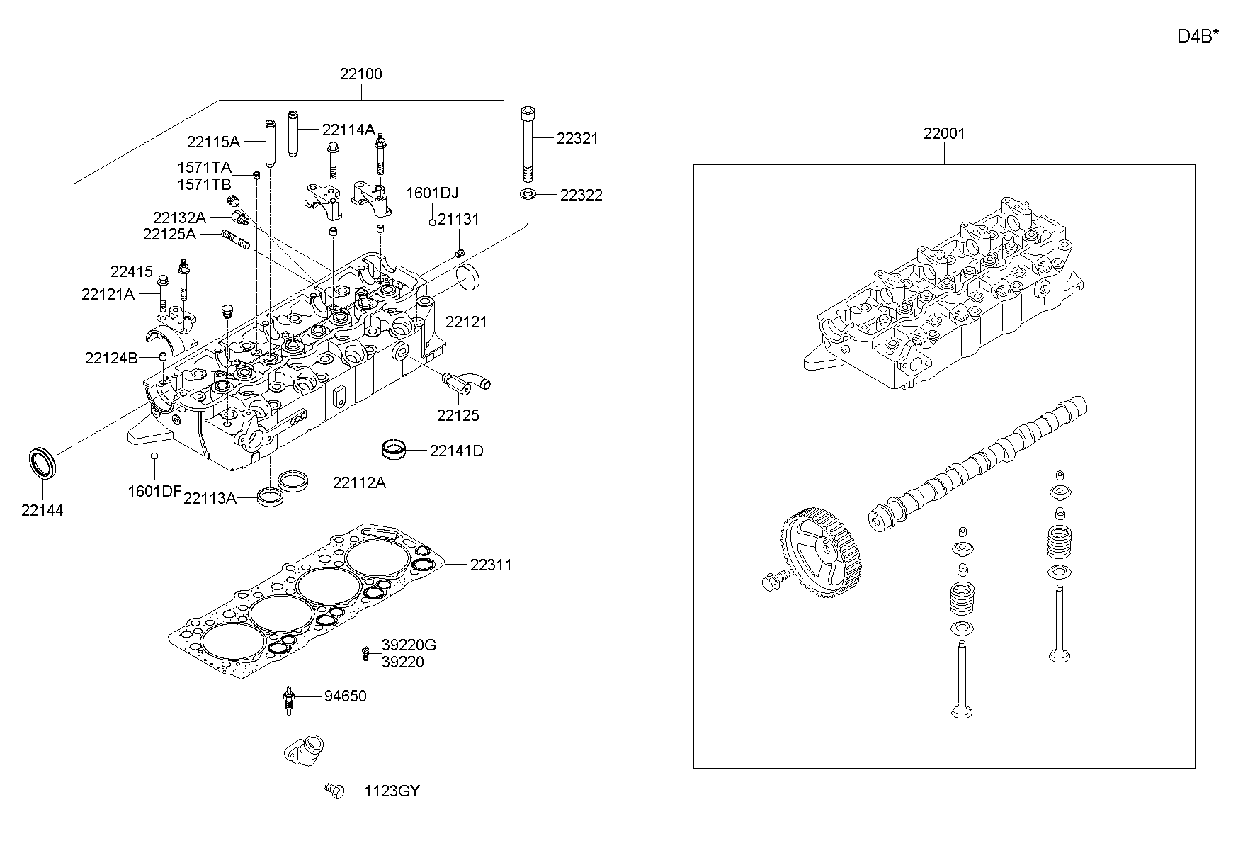 KIA 22144-35000 - Akselitiiviste, nokka-akseli inparts.fi