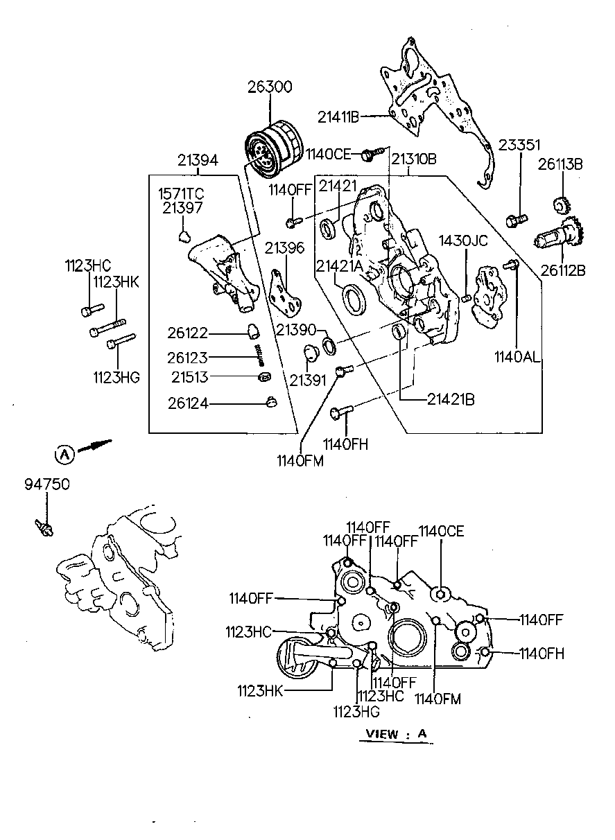 MAZDA 2630035056 - Öljynsuodatin inparts.fi