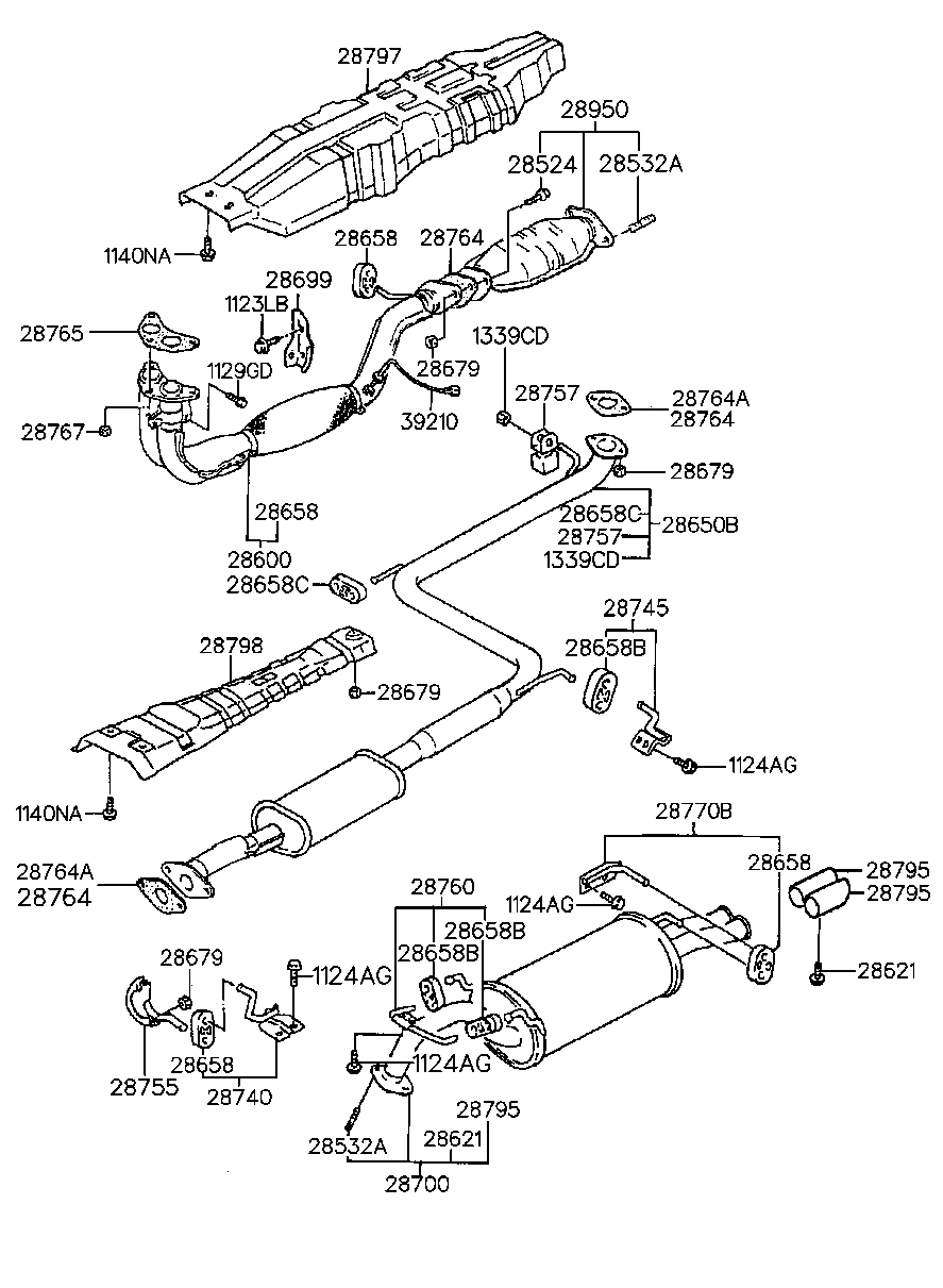 KIA 2876736000 - Mutteri, pakosarja inparts.fi