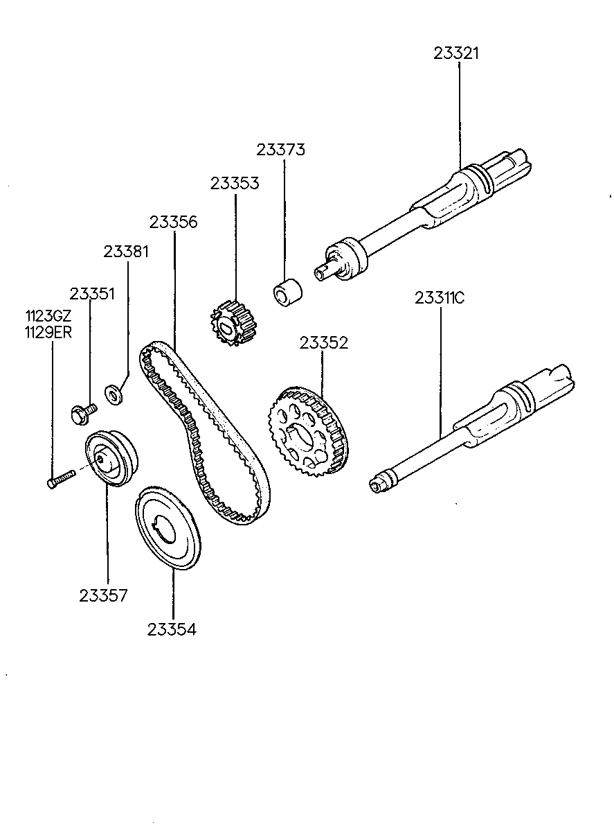 KIA 23357 32050 - Kiristysrulla, hammashihnat inparts.fi