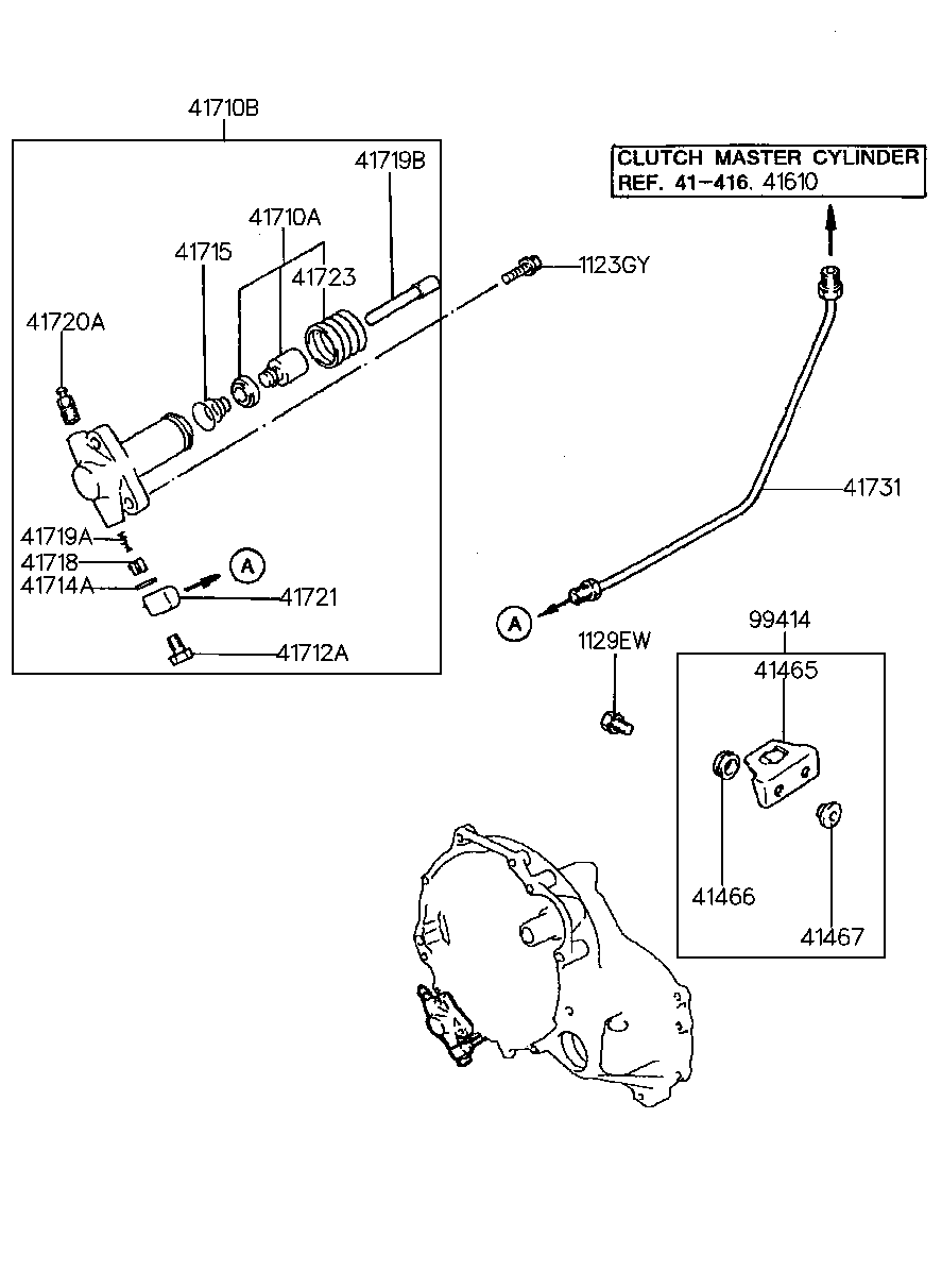 Hyundai 41710-33040 - Työsylinteri, kytkin inparts.fi