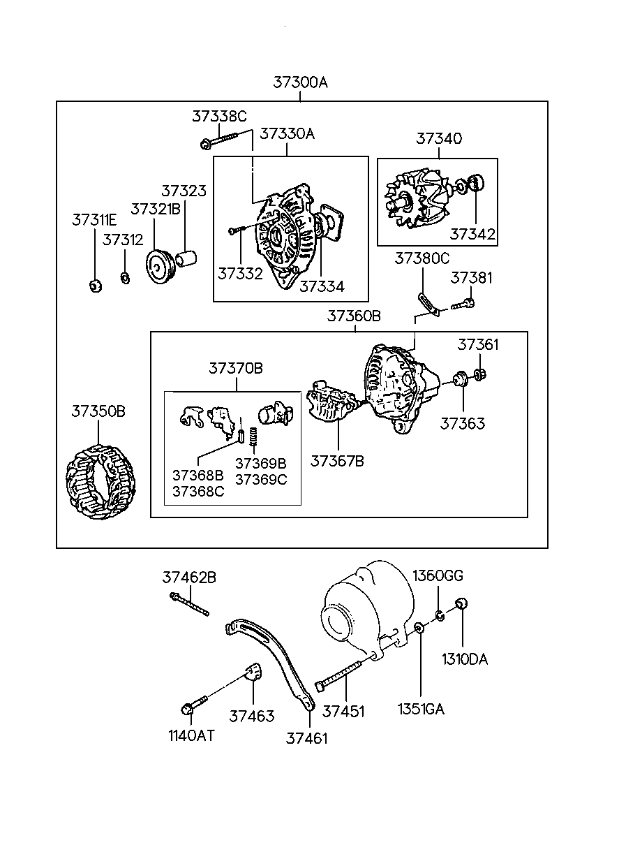 KIA 37300-33103 - Laturi inparts.fi