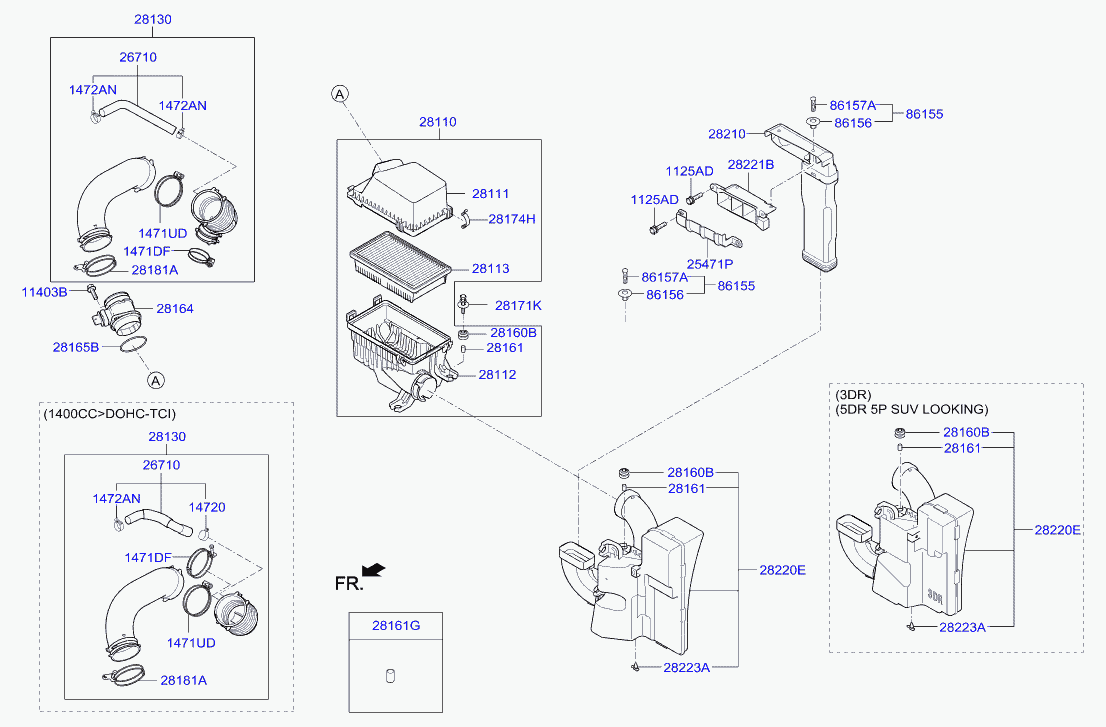 Hyundai 2813526100 - Polttimo, huomiovalo inparts.fi