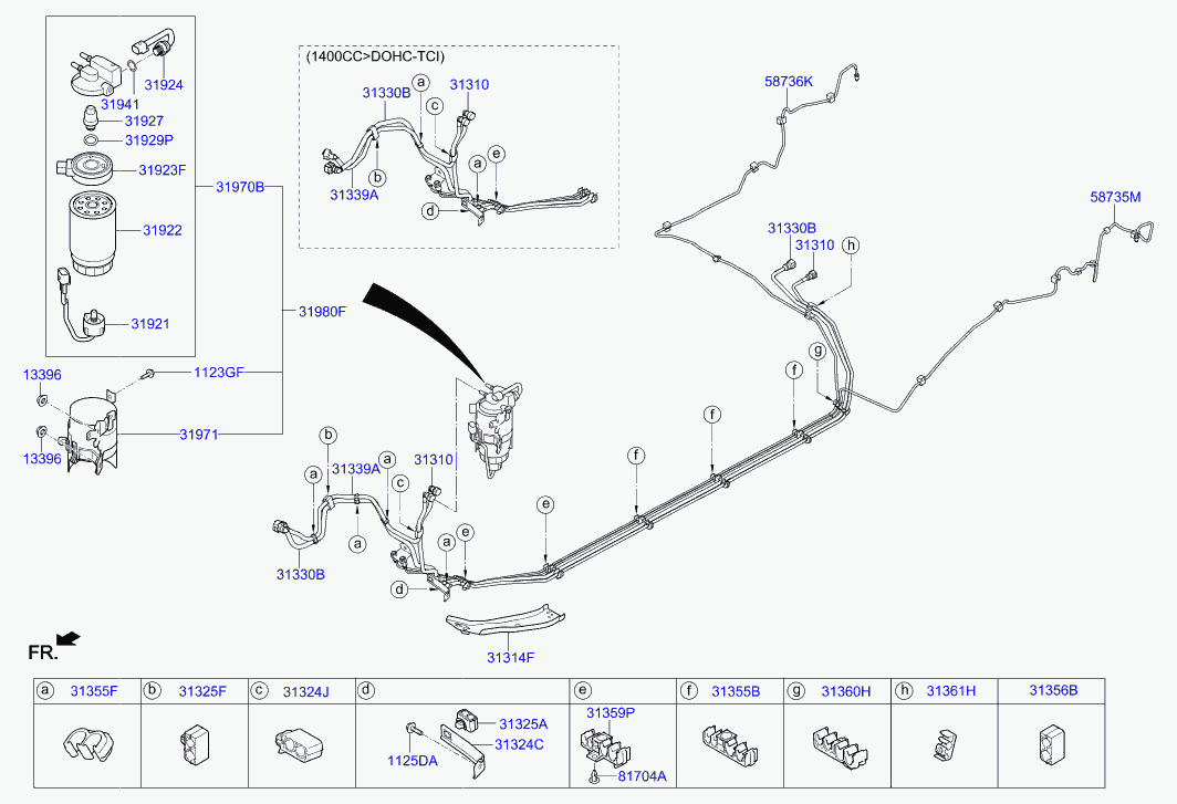 KIA 31922-C8900 - Polttoainesuodatin inparts.fi