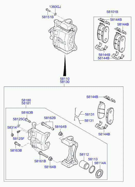 Hyundai 58190-C8A50 - Jarrusatula inparts.fi