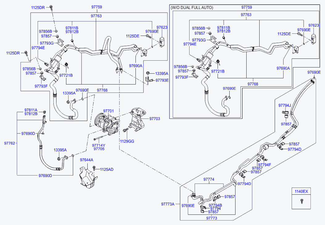 Hyundai 97701-2B101 - Kompressori, ilmastointilaite inparts.fi