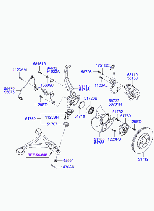 Hyundai 51712-3L050 - Jarrulevy inparts.fi