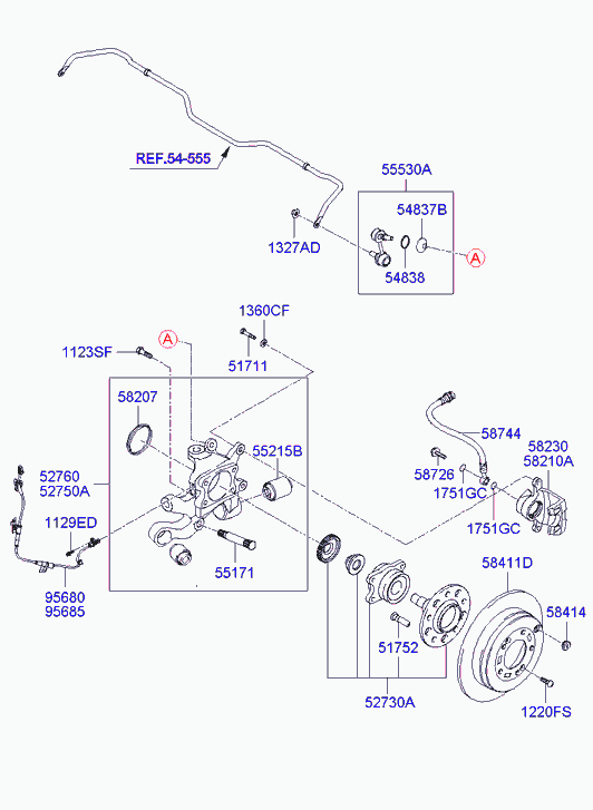 KIA 527303K200 - Pyöränlaakerisarja inparts.fi