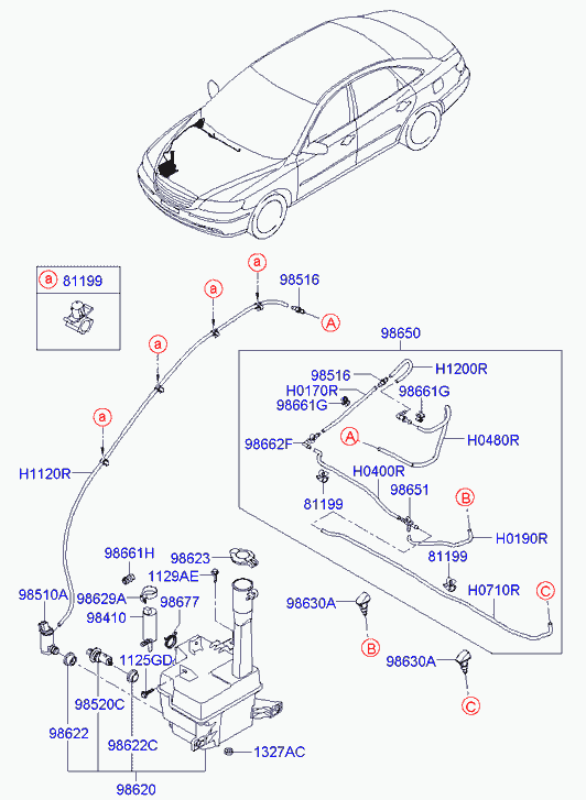 Hyundai 98510-3L000 - Pesunestepumppu, lasinpesu inparts.fi