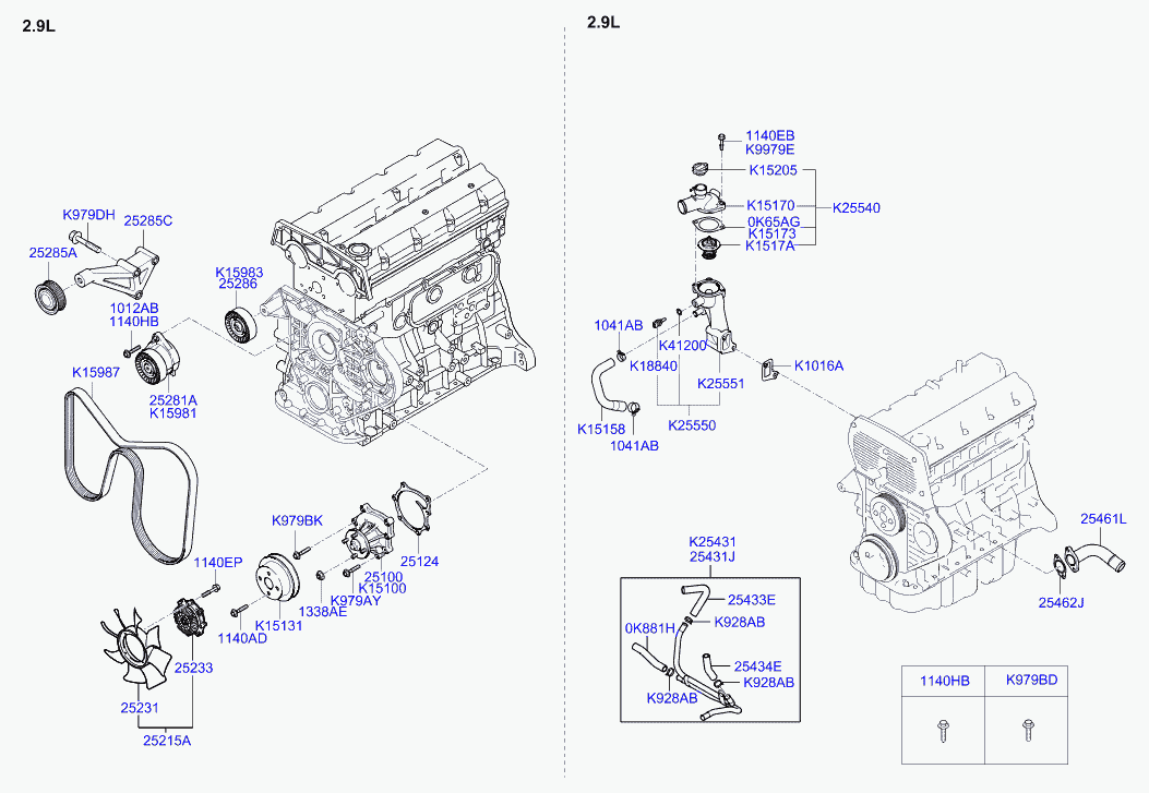 KIA 0K88R-15-983 - Ohjainrulla, moniurahihna inparts.fi