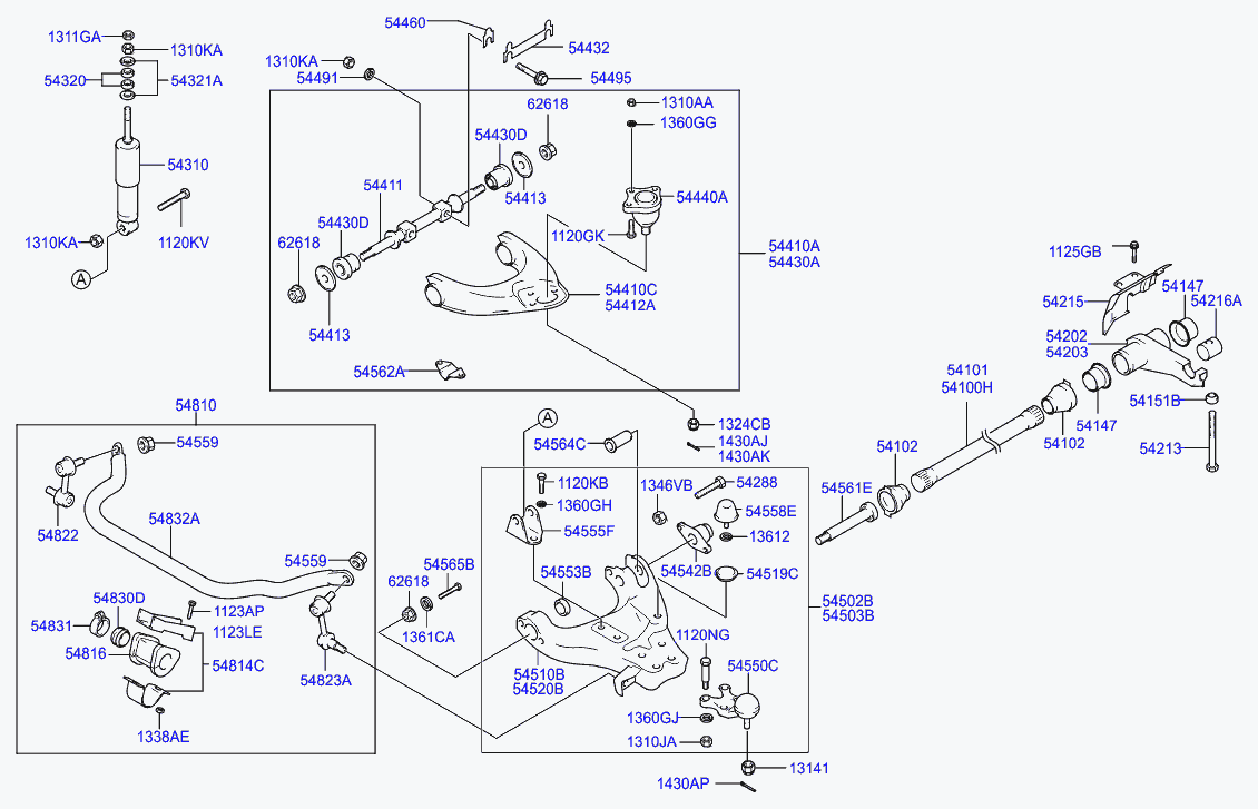 Mitsubishi 54564H1000 - Tukivarren hela inparts.fi