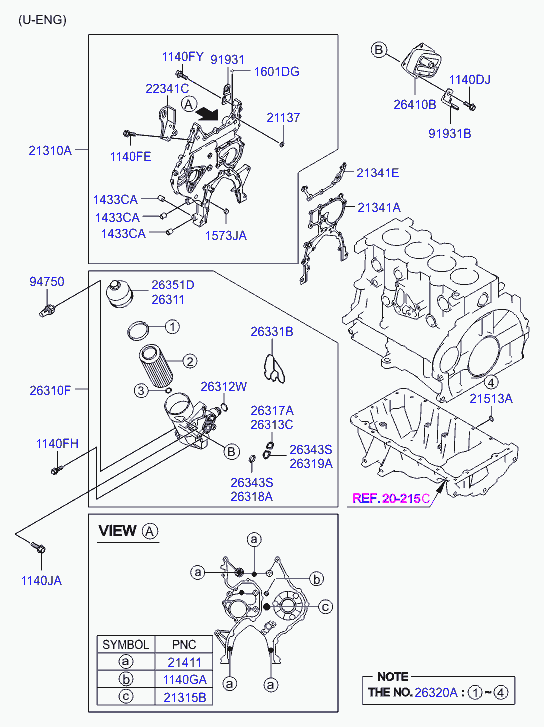 Hyundai 26410-2A501 - Moottoriöljyn jäähdytin inparts.fi