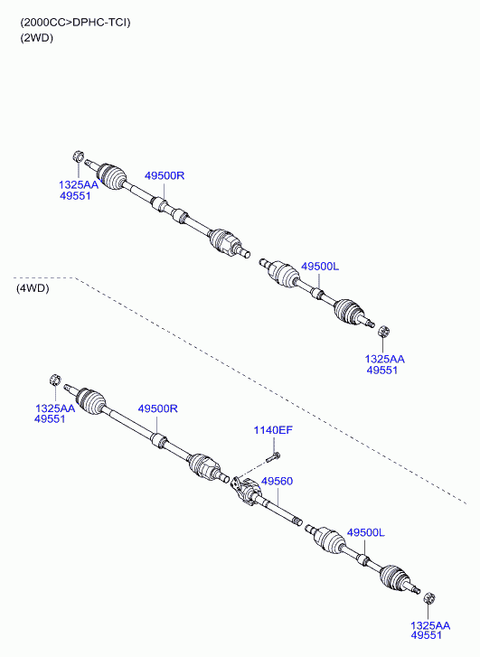 KIA 495513S000 - Pyöränlaakerisarja inparts.fi