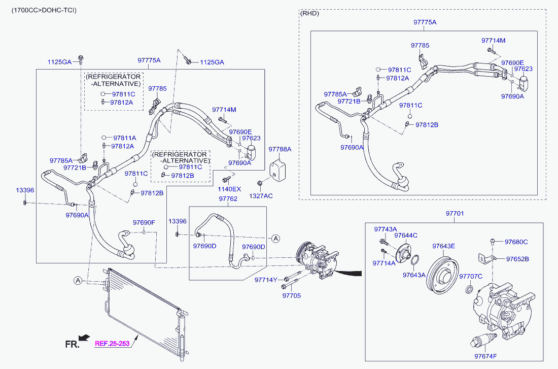 Hyundai 97701D7300 - Kompressori, ilmastointilaite inparts.fi