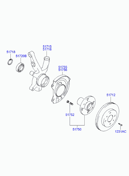 Hyundai 5171225060 - Jarrulevy inparts.fi